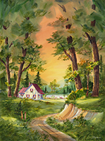15- La chaumière ensoleillée